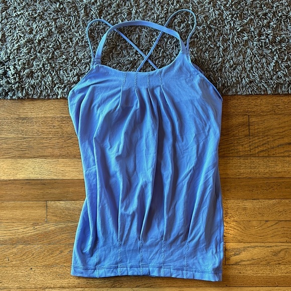 Lululemon Periwinkle Flow and Go Tank In Lullaby Size 4 - Picture 2 of 14